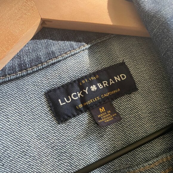 Lucky Brand Tomboy Denim Trucker Jacket - Picture 4 of 5